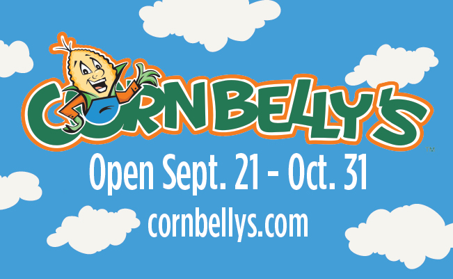 Cornbelly's Open Sept 21 - October 31 cornbellys.com