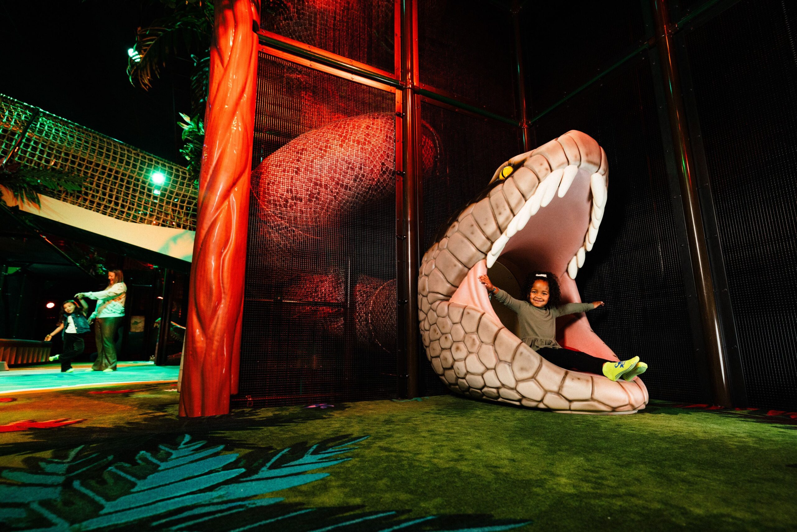 Dinosaur attraction inside Jurassic Jungle