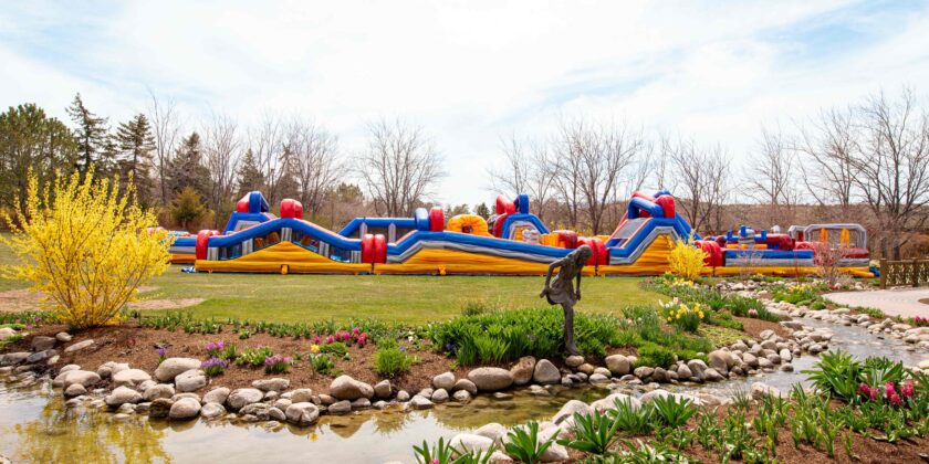 A giant 250-foot obstacle course, along with other immersive play elements, will create an epic summer adventure.